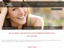 Tablet Screenshot of glendalefamilydentistry.com